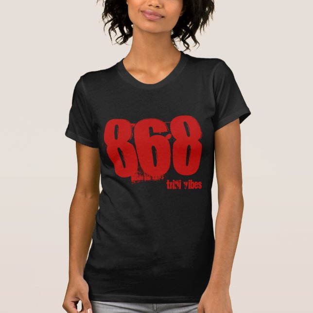 Area Code Trini Tshirt 868 (Front)