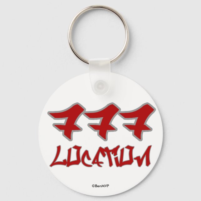 Area Codes Keychain (Front)