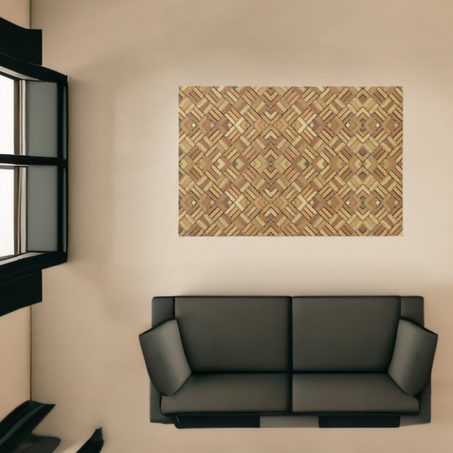 Area Rug - Brick Kaleidoscopic Pattern (Insitu (Indoor 1))