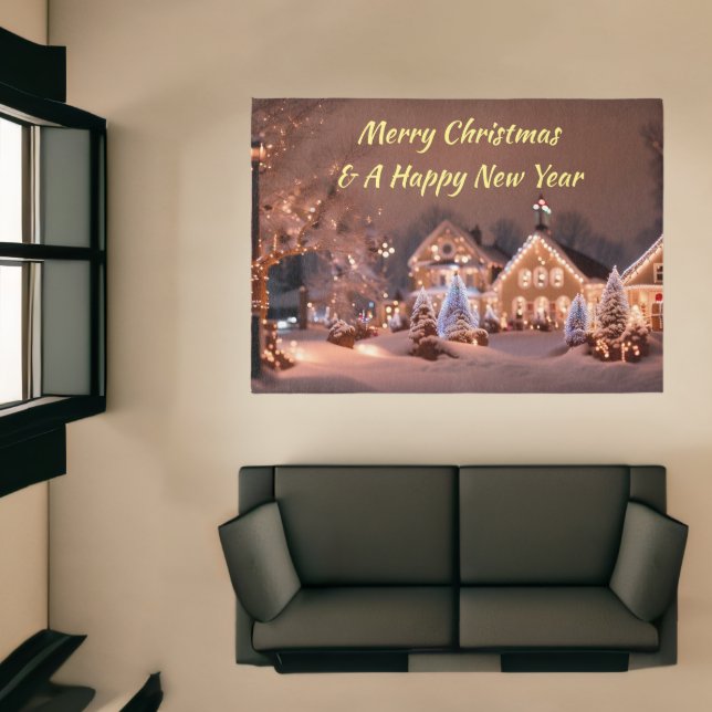 Area Rug Featuring An Outdoor Christmas Scene (Insitu (Indoor 1))