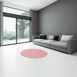 Area Rug - Overlapped Circles in Pinks
