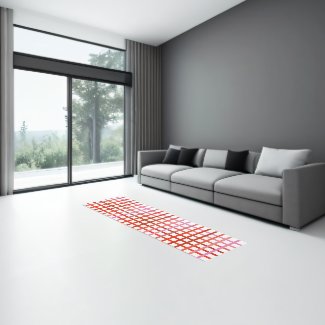Area Rug - Varied Red Tone Stripes