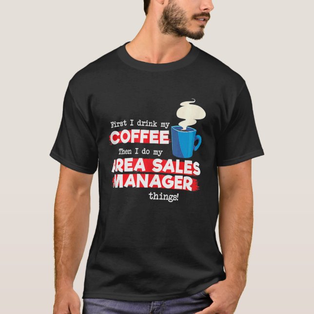 Area Sales Manager and Coffee  Tank Top (Front)