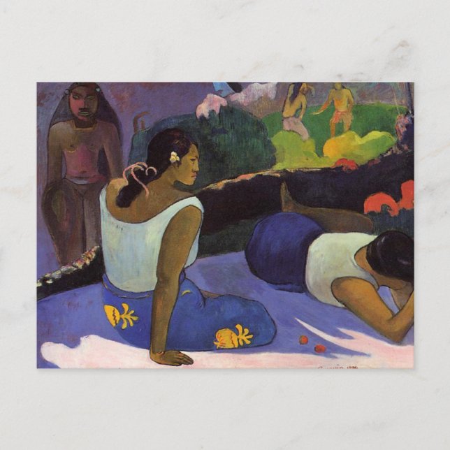 'Arearea no Varua Ino' - Paul Gauguin Postcard (Front)