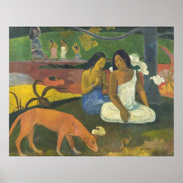 Arearea Paul Gauguin Canvas Poster (Front)