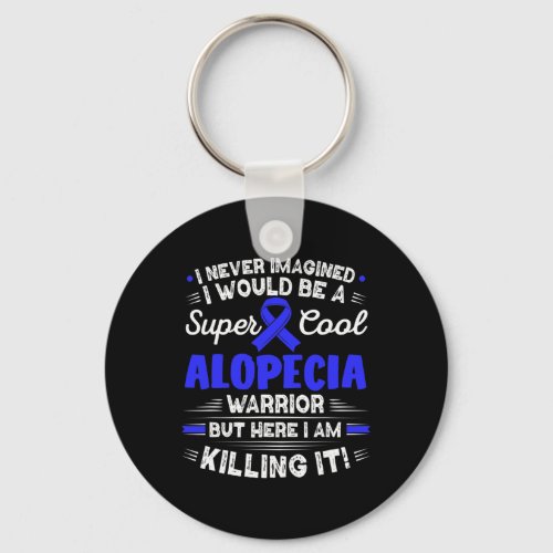 Areata Cool Alopecia Warrior Alopecia Awareness  Keychain