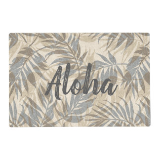 Areca Palms Hawaiian Tropical Vintage Aloha Placemat