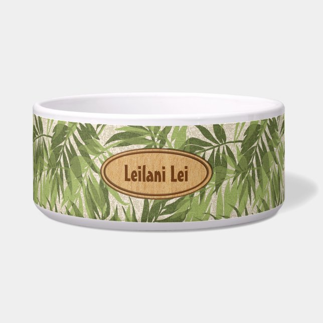 Areca Palms Hawaiian Tropical Vintage Bowl (Front)