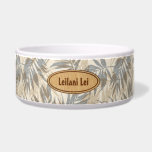 Areca Palms Hawaiian Tropical Vintage Bowl<br><div class="desc">Neutral colorway of bleached sand, safari tan and alloy gray. The Areca Palm is the most common palm tree you will find growing in the Hawaiian Islands. While they originated in Madagascar, their full foliage and fine textured fronds offer the perfect shade to the tropical sun of Hawaii. Our design...</div>