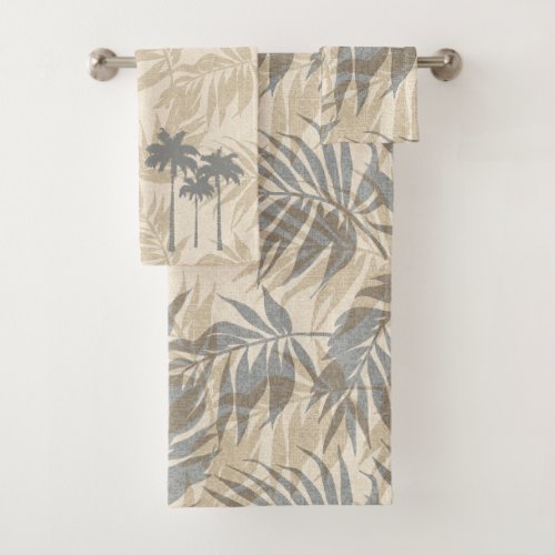 Areca Palms Hawaiian Tropical Vintage Coordinates Bath Towel Set