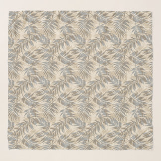 Areca Palms Hawaiian Tropical Vintage Neutral Scarf