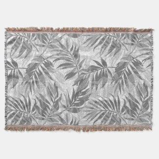 Areca Palms Hawaiian Tropical Vintage Throw Blanket