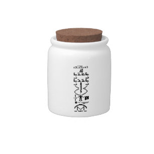 Arecibo Binary Message 1974 Candy Jar