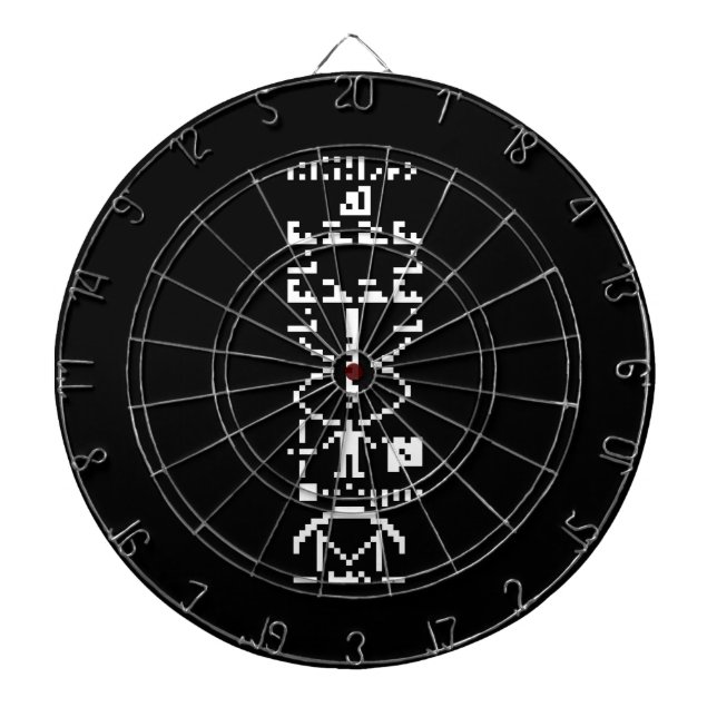 Arecibo Binary Message 1974 Dartboard (Front)
