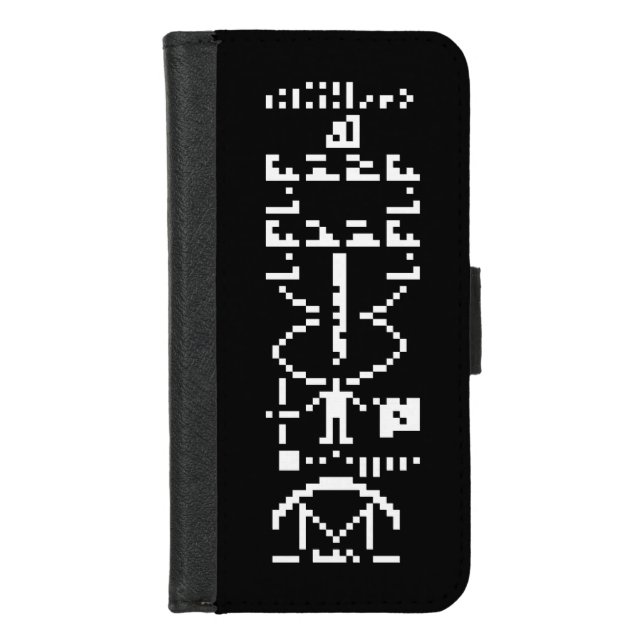 Arecibo Binary Message 1974 iPhone Wallet Case (Front)