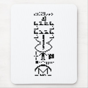 Arecibo Binary Message 1974 Mouse Pad