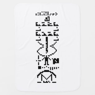Arecibo Binary Message 1974 Receiving Blanket