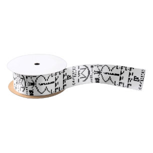 Arecibo Binary Message 1974 Satin Ribbon
