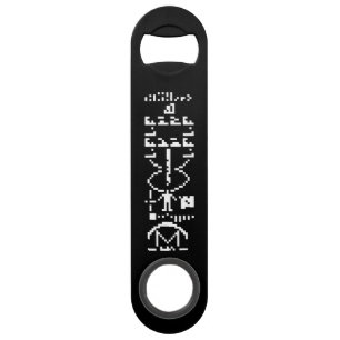 Arecibo Binary Message 1974 Speed Bottle Opener