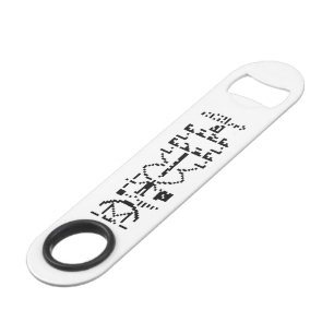 Arecibo Binary Message 1974 Speed Bottle Opener