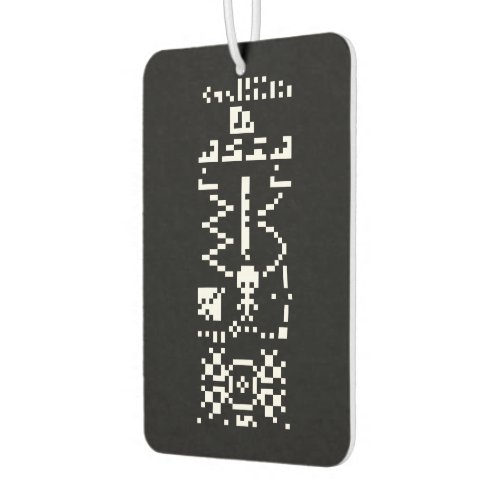 Arecibo Binary Message Reply Air Freshener