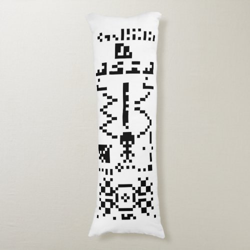 Arecibo Binary Message Reply Body Pillow