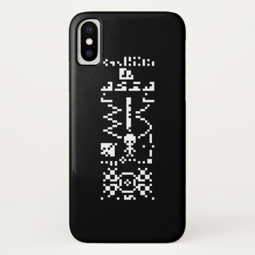 Arecibo Binary Message Reply iPhone X Case