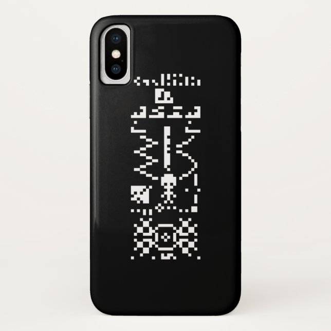 Arecibo Binary Message Reply Case-Mate iPhone Case (Back)