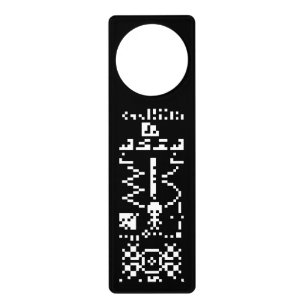 Arecibo Binary Message Reply Door Hanger
