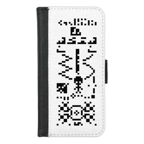 Arecibo Binary Message Reply iPhone 87 Wallet Case