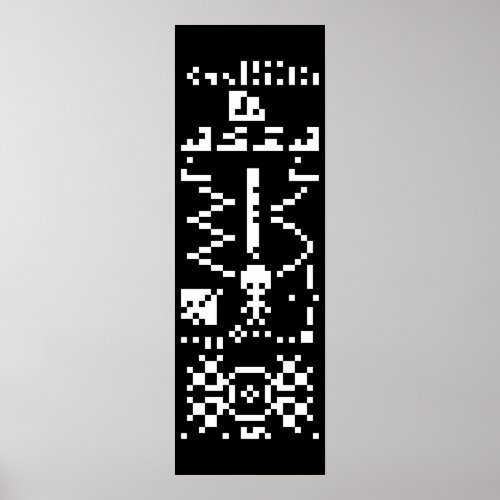 Arecibo Binary Message Reply Poster