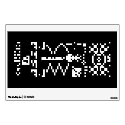 Arecibo Binary Message Reply Wall Decal