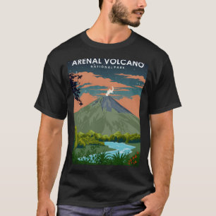 Arenal Volcano Costa Rica National Park at Night T-Shirt