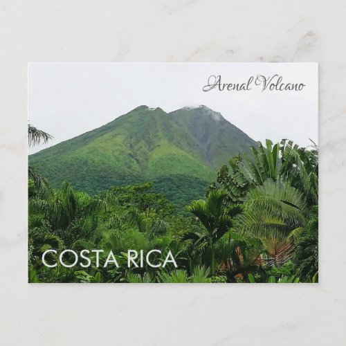 Arenal Volcano Costa Rica Postcard