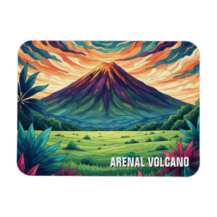 Arenal Volcano Costra Rica Travel Magnet