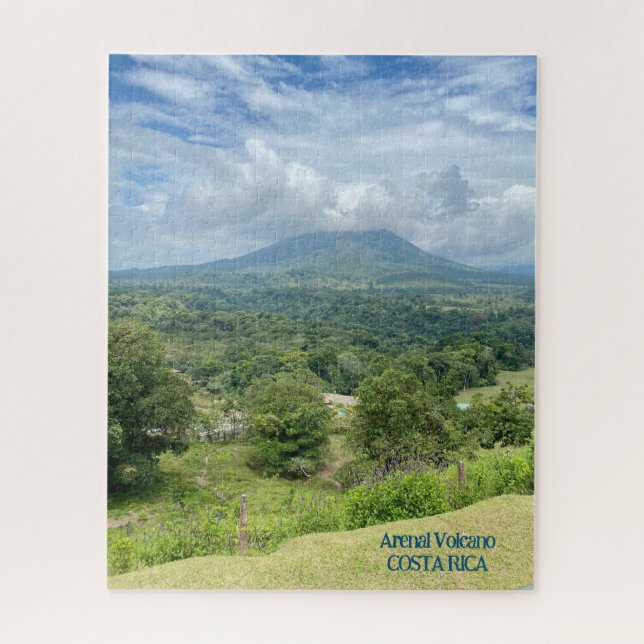 Arenal Volcano in Clouds Costa Rica Jigsaw Puzzle (Vertical)