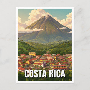 Arenal Volcano La Fortuna Costra Rica Travel Postcard