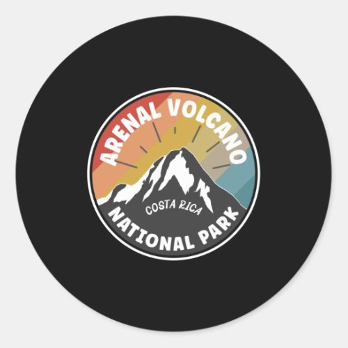 Arenal Volcano National Park Costa Rica Classic Round Sticker
