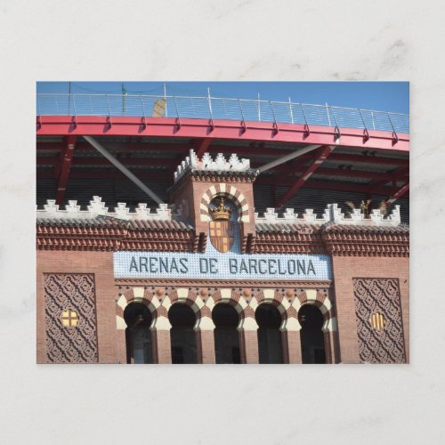 Arenas de Barcelona Spain Postcard