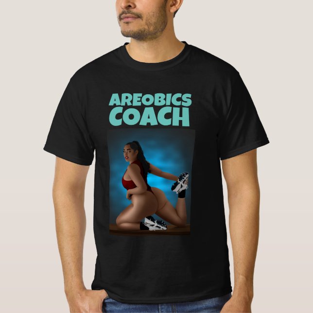 AREOBICS COACH MEN'S BIG BOTTOMED BEAUTY T-SHIRTS (Front)