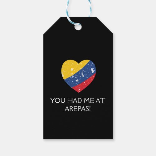 Arepas Funny Quote Colombian Food  Gift Tags
