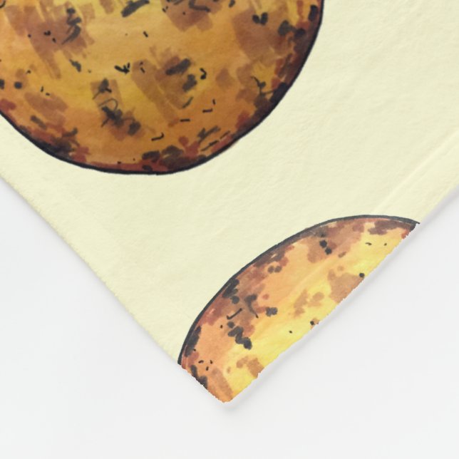 Arepas South American Venezuelan Colombian Food Fleece Blanket (Corner)