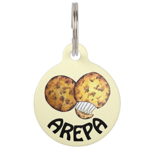 Arepas South American Venezuelan Colombian Food Pet ID Tag