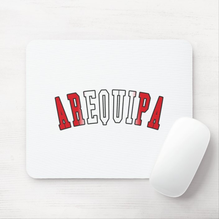 Arequipa in Peru National Flag Colors Mousepad