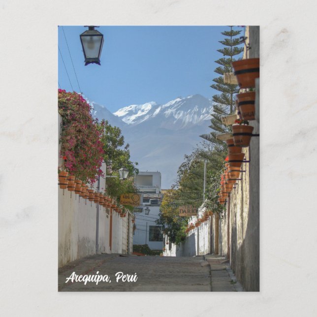 Arequipa, Peru, Chanchani Street View Postcard (Front)