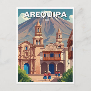 Arequipa Peru Travel Postcard