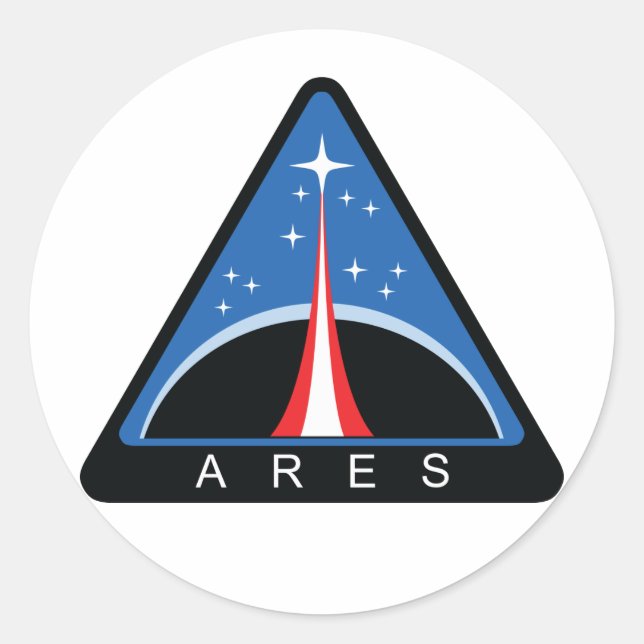 Ares Classic Round Sticker (Front)
