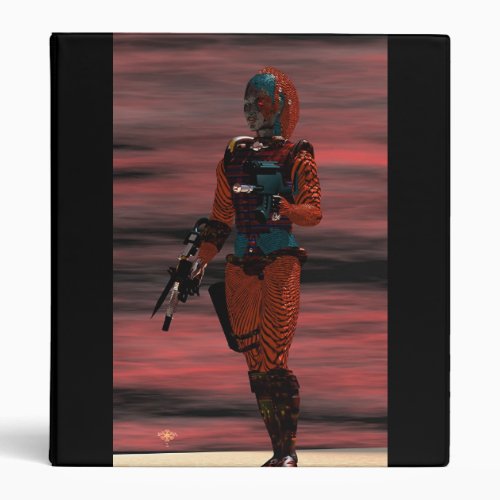 ARES Cyborg from Hyperion Science FictionSci_Fi 3 Ring Binder