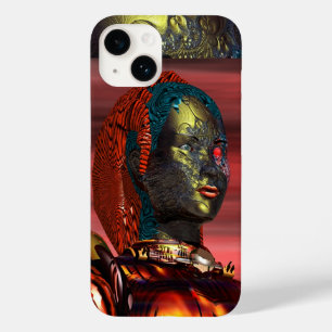 ARES /CYBORG PORTRAIT IN SUNSET Science Fiction Case-Mate iPhone 14 Case