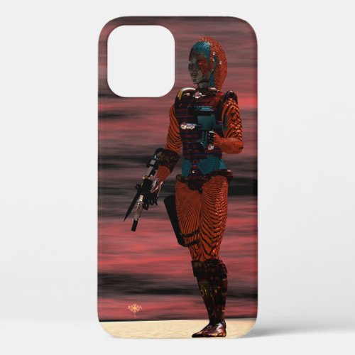 ARES CYBORGRED SUNSET Science FictionSci_Fi iPhone 12 Case